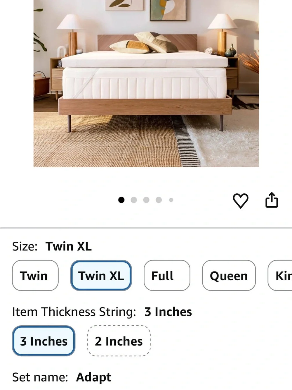 Tempur-Pedic TEMPUR Supreme Topper, Twin XL